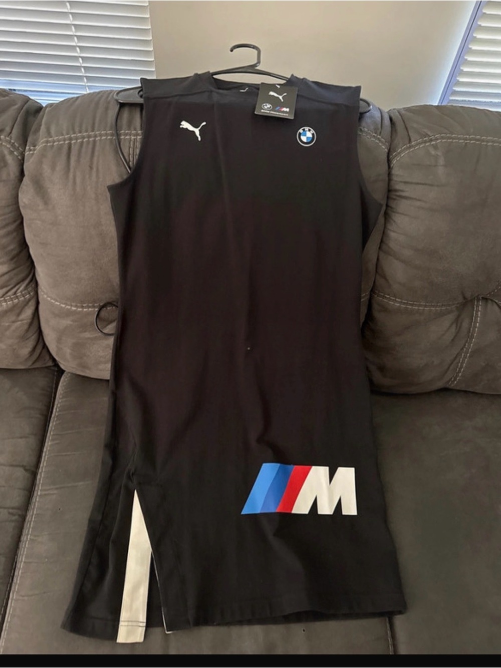 NWT-8-10 BMW sleeveless black golf /tennis dress puma & Bmw logo on front & back